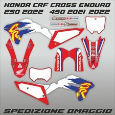 HONDA crf cross enduro 250 2022-24   450 2021-24   kit adesivi  in kristal