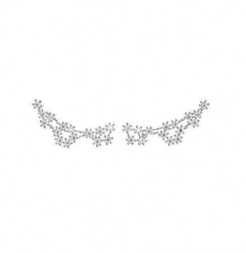 Sterling silver linked flower - sterling,