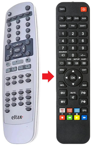 Telecomando adatto per - , eltax