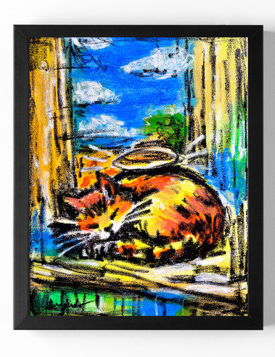 Guajardo art gatto angelico - gatto,