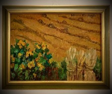 ~ Dipinto Adriana Pincherle Campo Di Grano E Girasoli Anno ‘93