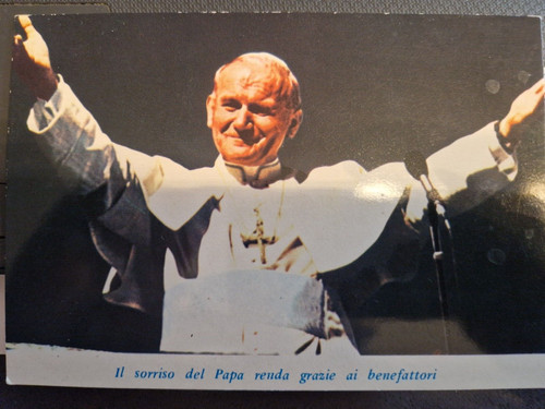 Cartolina papa giovanni - papa, paolo