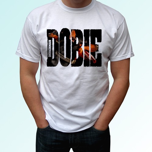 Dobie shirt bianca cane - dobie, t