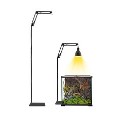 Supporto per Lampada per Rettili Regolabile, Portalampada per Acquario, Porta...