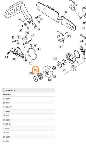 Anello campana frizione 325 - anello,