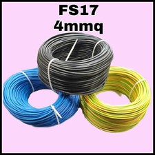 FILO UNIPOLARE CAVO ELETTRICO FS17 DA 4MMQ VARIE MISURE EX NO7VK