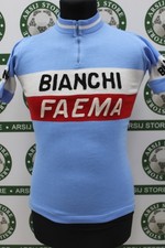 maglia ciclismo BIANCHI FAEMA REGINA TG 2 G130 bike shirt maillot trikot jersey