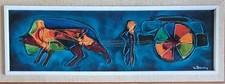 QUADRO ASTRATTO RILIEVO METÀ