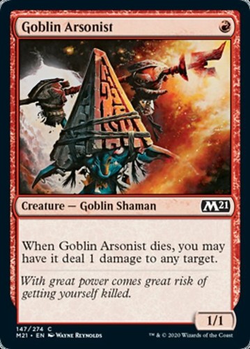 Mtg goblin arsonist - foil, exc