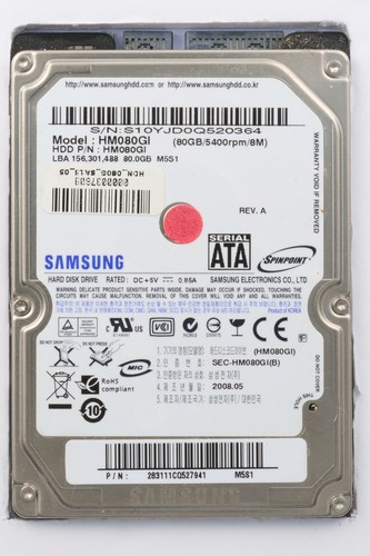 Samsung hm080gi 5 - 80, 2,5"