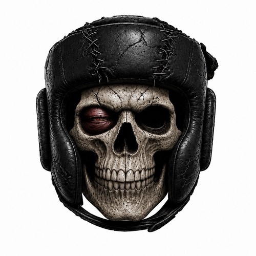 Boxe teschio adesivo scatola - teschio,