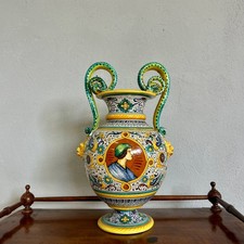 19th Century Majolica - Vaso maiolica anni '50 Faenza