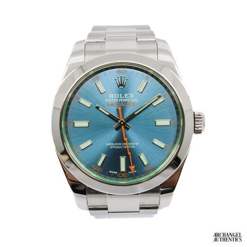 Rolex milgauss blue - rolex, z-blue