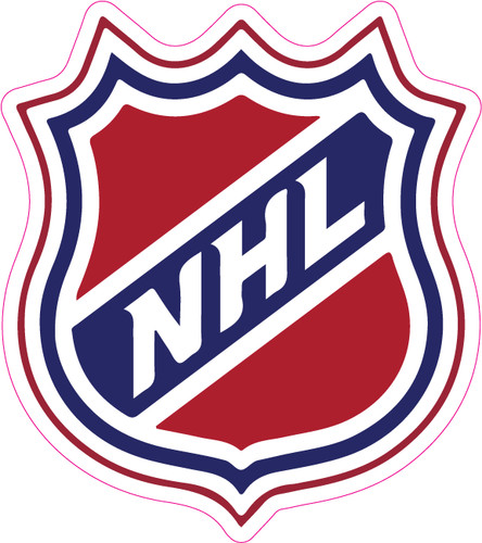 Hockey league shield sticker - hockey,
