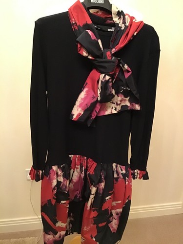 Moschino abito nero - , rosa