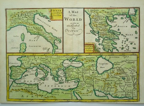 Antique map the ancient - antique,