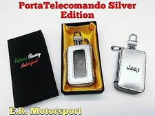 PortaTelecomando in Ecopelle SILVER Series Logo Metallico JEEP Scat Reg