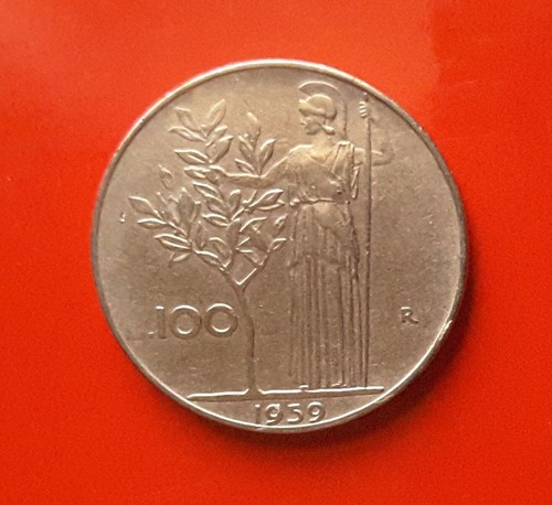 100 lire 1957 errore - -, l