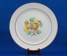 MAC Salerno Grande Piatto ceramica decoro uccello decò XX 1900 scuola Ernestine