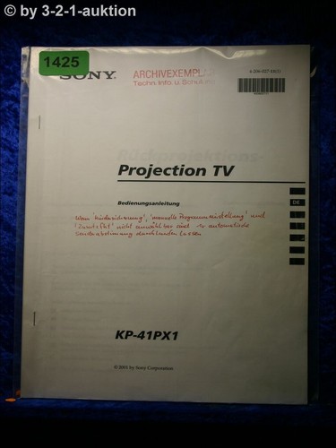 Sony manuale uso - d'uso, tv