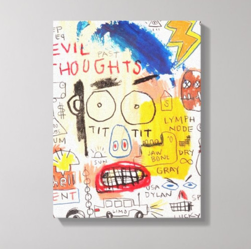 Quadro basquiat evil - quadro,