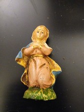 personaggio presepe vintage Madonna - Made in Italy, in pasta, terracotta 