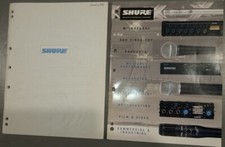 SHURE vintage 1996 2001 CATALOGO PRODOTTI MICROFONI microphones catalogue