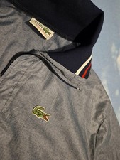 JACKET harrington-bomber vintage 80's LACOSTE tg. XL circa Made in France RARE 