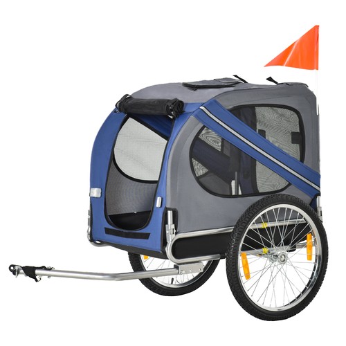 Pawhut rimorchio bicicletta - rimorchio,
