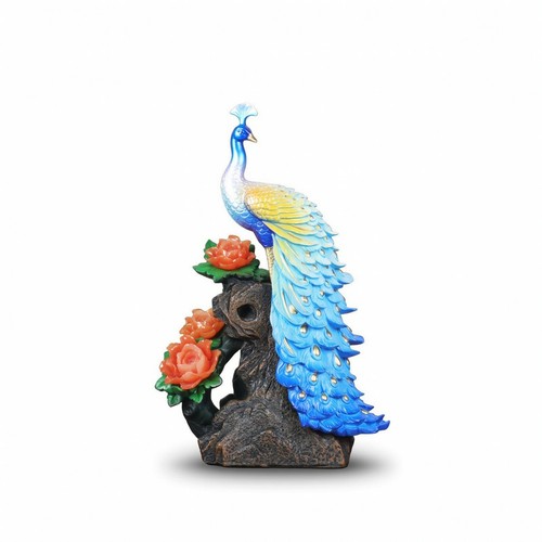 Statuetta pavone scolpito - pavone,