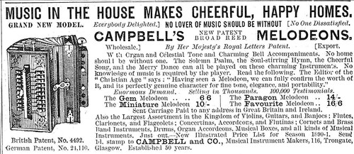 Campbell melodeon diatonic - campbell's,