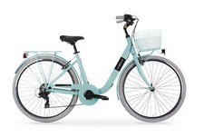 Bici 28 People city bike in alluminio 7v turchese donna optional cestino MBM