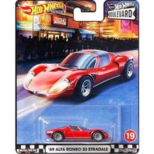 Hot Wheels 2020 Premium Boulevard '69 Alfa Romeo 33 Stradale #19 Rosso