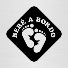 PEGATINA BEBE A BORDO vinilo