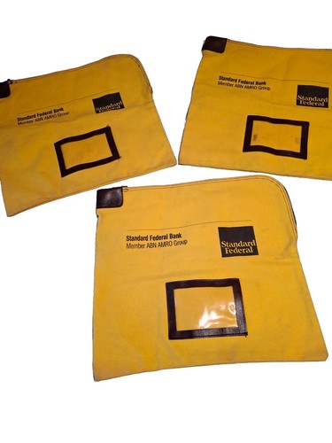Vintage bank deposit - bank, bag