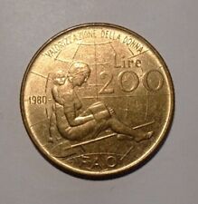 200 LIRE DEL 1980 - FAO VALORIZZAZIONE DELLA DONNA