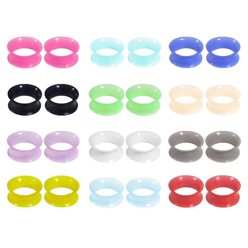 Tappi tunnel orecchio silicone - tunnel,