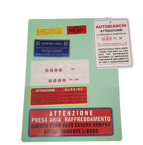 Kit adesivi per autobianchi - kit,