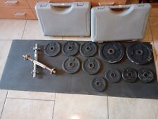 pesi palestra con manubri da 2,5 kg casa uno con chiusura a vite, con valigetta 