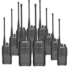 10 pezzi Walkies Talkie palmari UV-6D 400-480 MHz UHF radio bidirezionali a lungo raggio