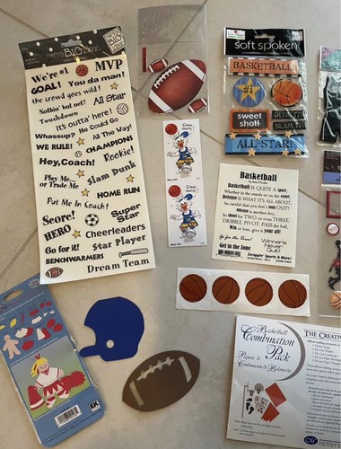 Sports scrapbook paper and - scrapbook,