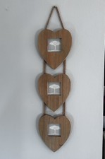 Cornice portafoto triplo cuore