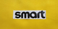 Smart Stemma logo scritta baule posteriore nero satinato 12CM