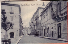 CARTOLINA  ASCOLI PICENO CITTA' FP NON VIAGGIATA VIA XX SETTEMBRE CARRETTO BANCA