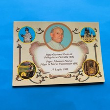 PAPA GIOVANNI PAOLO II PELLEGRINO A PIETRALBA BZ -  CARTOLINA A COLORI SCRITTA