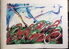 Litografia materica mano - materica, di