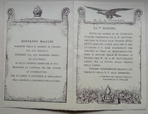 Cartolina regia guardia - cartolina, di