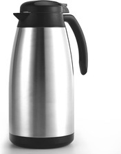 2 Litre Caraffa Termica, in Acciaio Inox 18/10 Brocca/Thermos a Doppia Parete, I