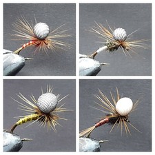 16 MOSCHE PARACADUTE PER PESCA