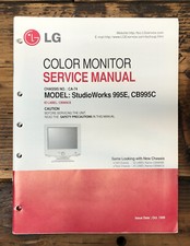 LG Studioworks 995E CB995C Monitor  Service Manual *Original*